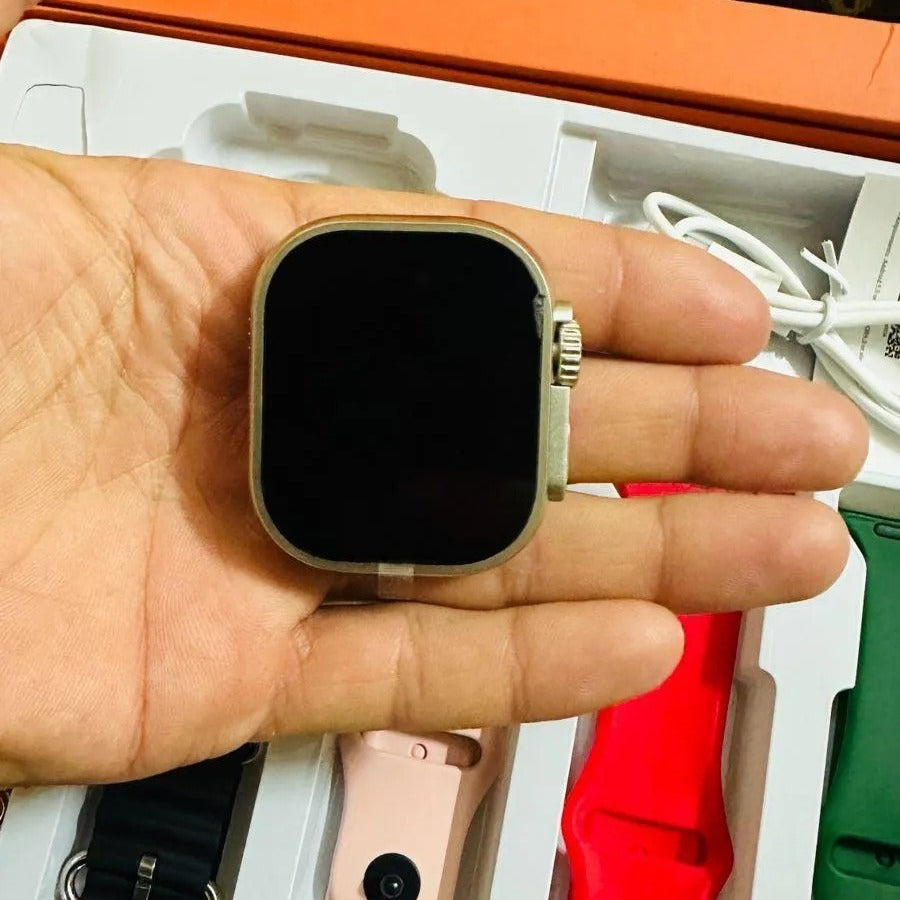 Ultra Smart Watch With 7 Silicone Straps